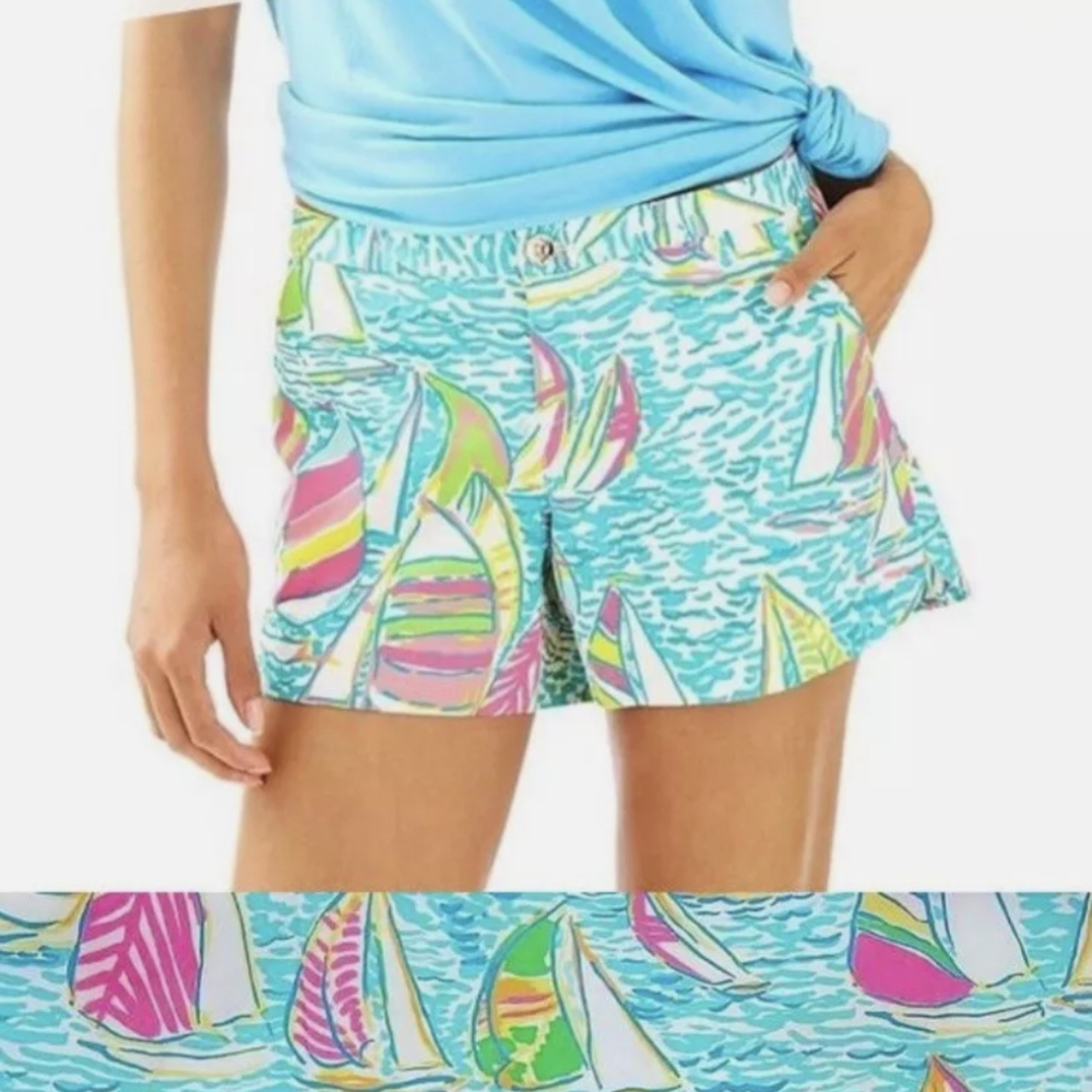 Lilly Pulitzer Sailboat Print Shorts